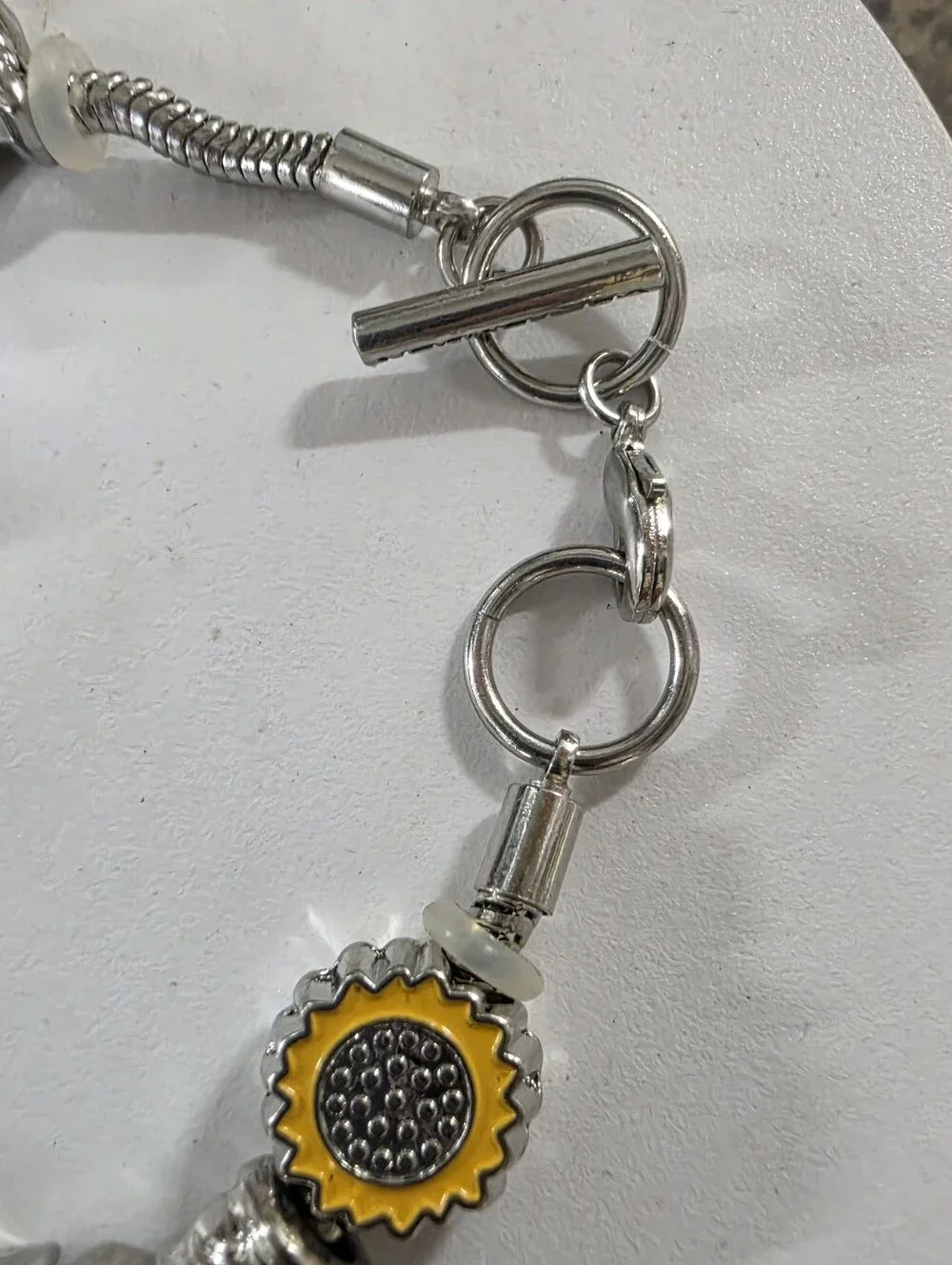 Vintage Charm Bracelet With Bird Charms & 925 Accent Charms.